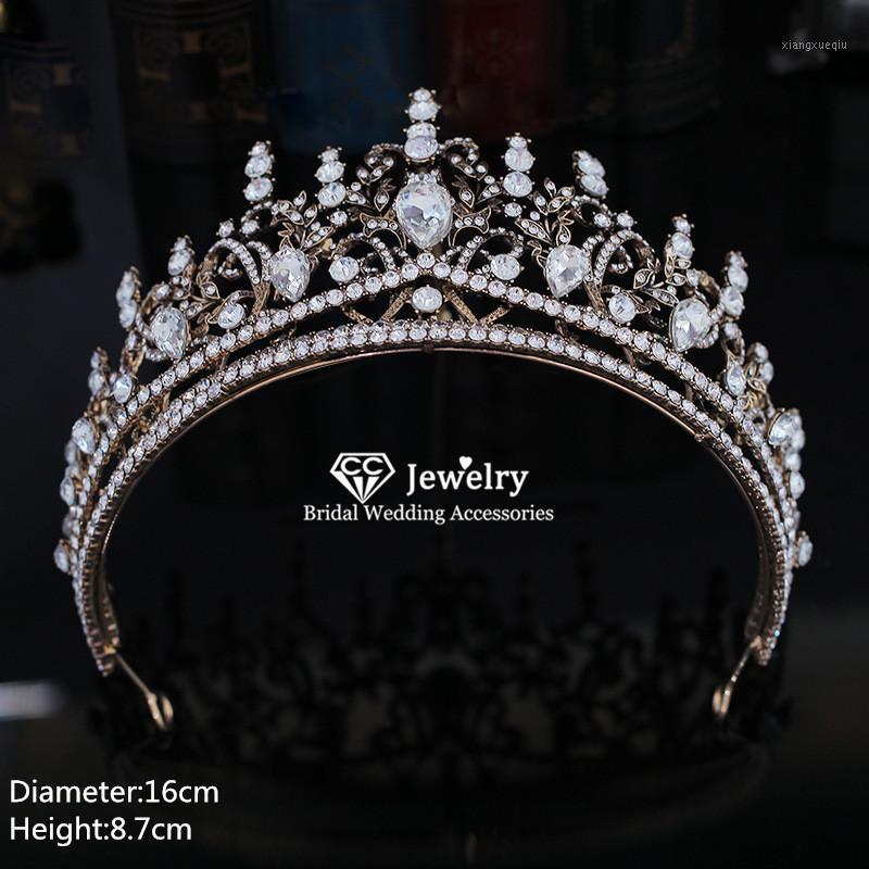 

Hair Clips & Barrettes Tiaras And Crowns Wedding Accessories For Women Jewelry Headband Hairband Party Headwear Baroque Fashion Jewellry Xy4, Golden;silver