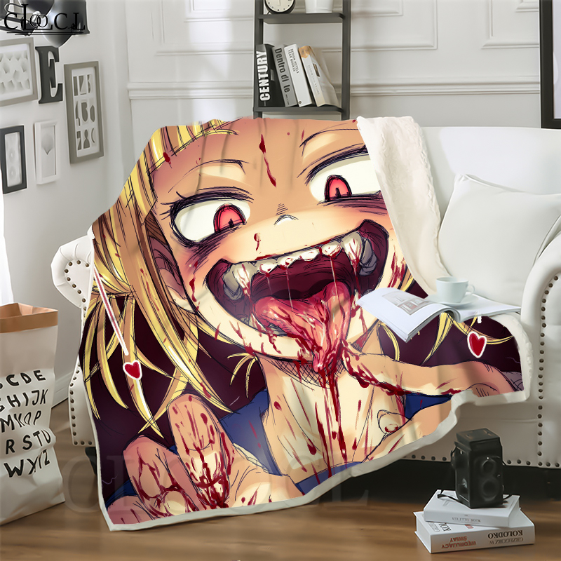 

CLOOCL Hot Anime Ahegao Desire Girl 3D Print Casual Style Conditioning Blanket Sofa Teens Bedding Throw Blankets Plush Quilt