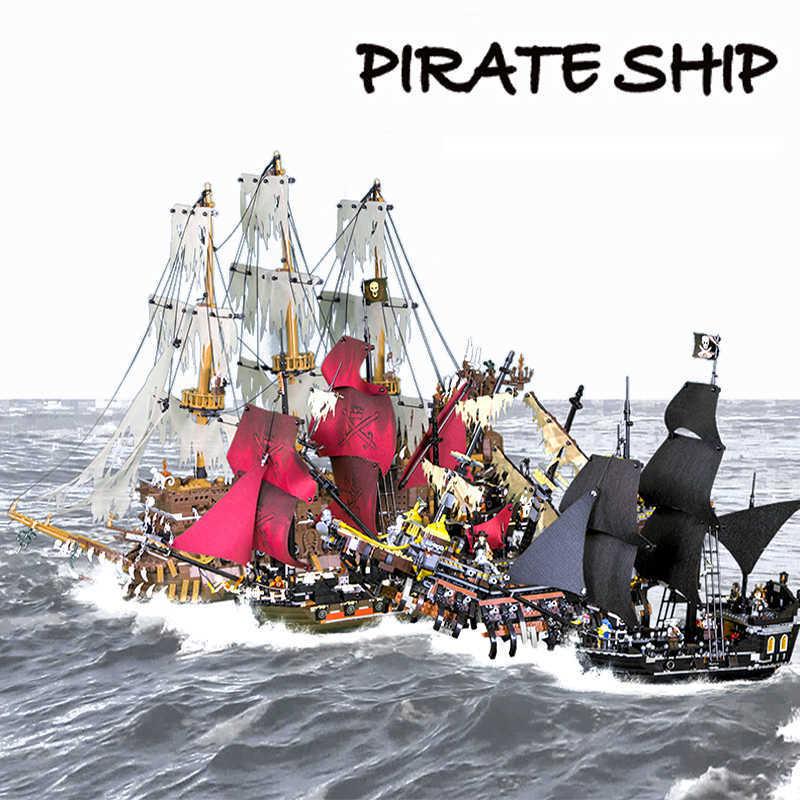 

In Stock 16002 16006 16009 16016 16042 22001 Movie Series Pirates Of Caribbean Ships Models Toys Building Blocks Bricks 70618 Y200428