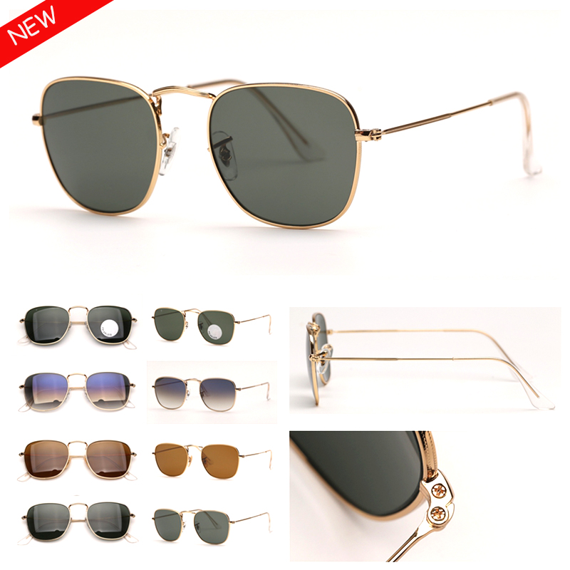 

Womens Fashion Sunglasses Frank Square Mens Sun Glasses Summer Design G15 Glass UV Protection Lenses Cute Eyewear Woman Man Eyeglasses with, White;black