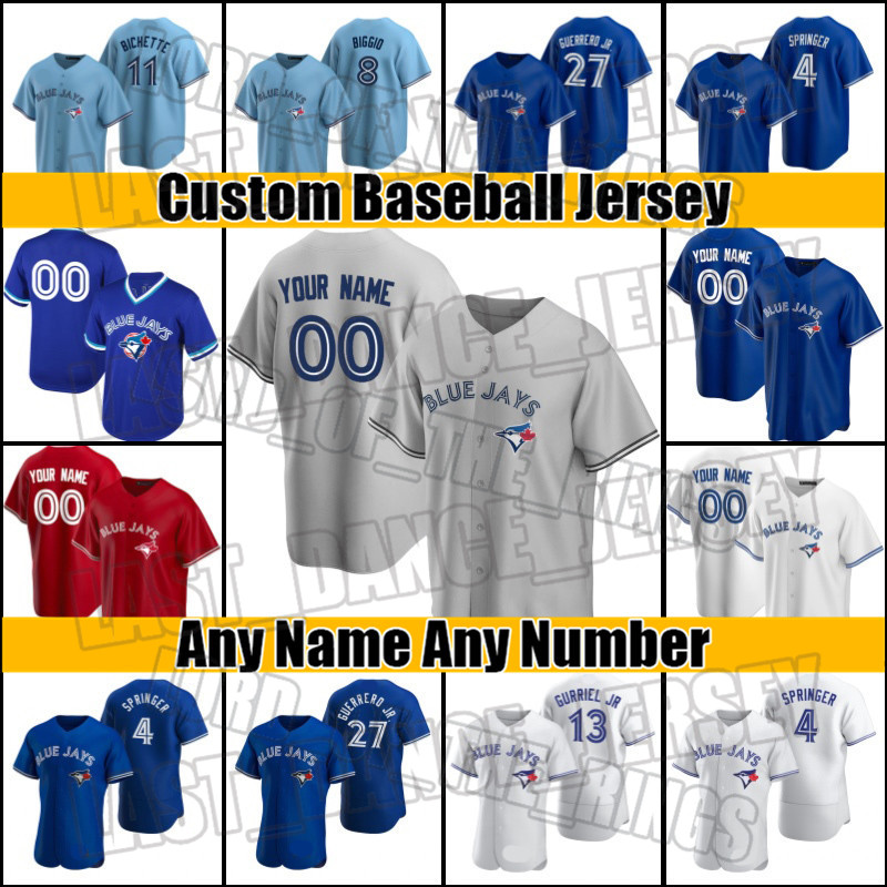 

Blue Jays Vladimir Guerrero Jr George Springer Jersey Toronto Jersey Marcus Semien Bo Bichette Jerseys Lourdes Gurriel Jr. Cavan Biggio x2sv, Blue;black