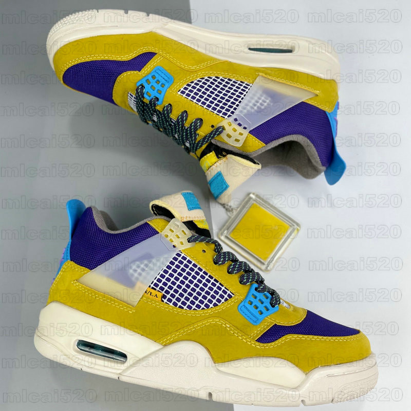 

4S Union La SPDesert Moss Shoe Mens Women Basketballs Shoes 4s Mans Designer Trainer Sports Sneakers, No shoes