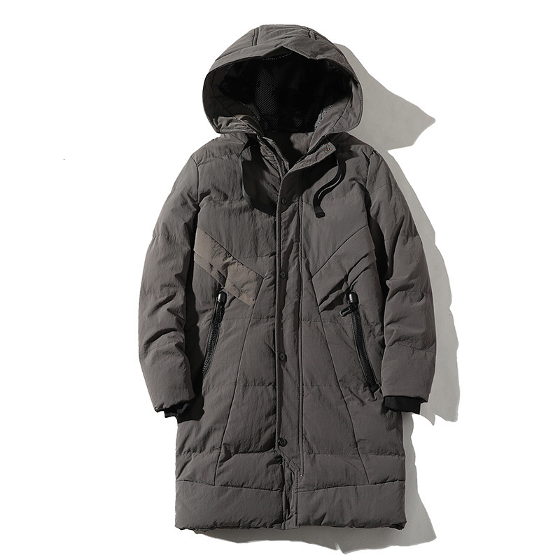 

2021 New Black Grey Parkas Casual Classic Winter Jacket Men's Windbreak Warm Padded Hooded Overcoat Fashion Outerwear Coat P8mr, Wsl-366 1