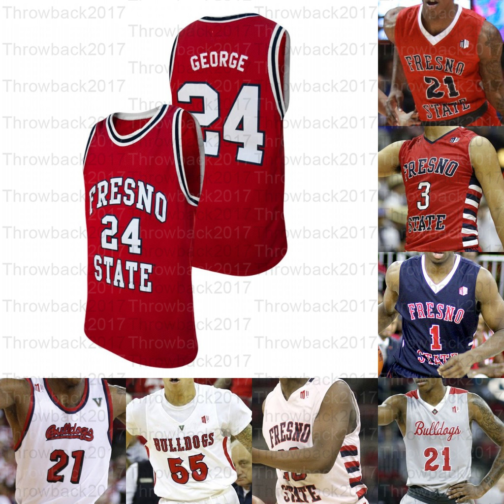 

Custom Fresno State Bulldogs College Basketball jerseys 3 Jarred Hyder 10 Robinson 55 Noah Blackwell 0 Williams 32 Nate Grimes, Red i