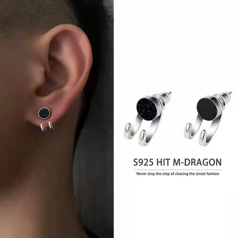

Popular Body Arts Hip Hop boys Stud Earrings Fashion Stainless steel Earring jewelry for men women