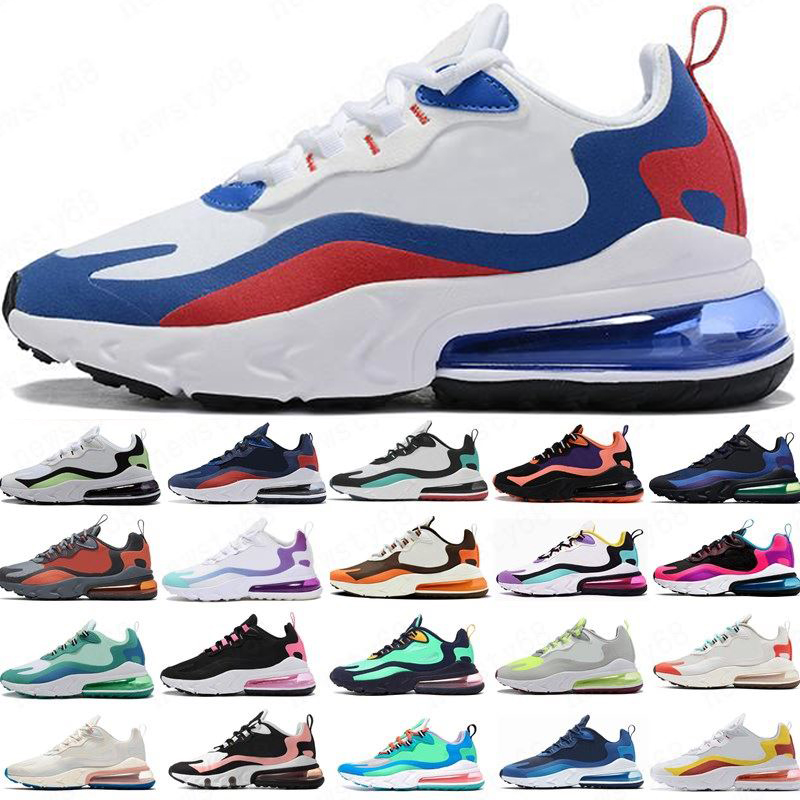 

Designer React Men Running Shoes for Women BAUHAUS Metalic Gold OPTICAL Triple black white breathable sports sneakers size 36-45, Box