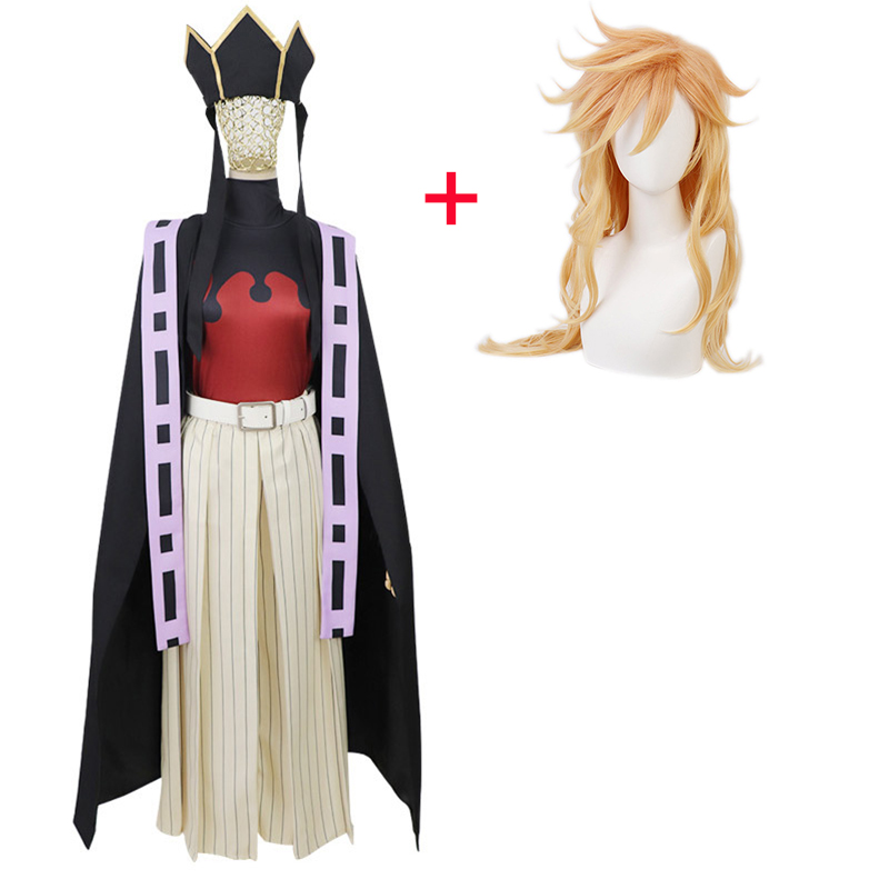 

Anime Costumes Kimetsu No Yaiba Demon Slayer Juuni Kitsuki Douma Cosplay Costume Halloween Carnival Props Lotus Imprint Folding Fan For Adults