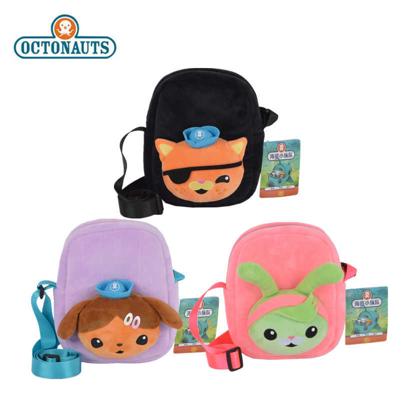 

Original Octonauts Cartoon Plush Bags Tweak Kwazii Dashi Animal Stuffed Schoolbag Backpack Girl Toy Children Xmas Gift