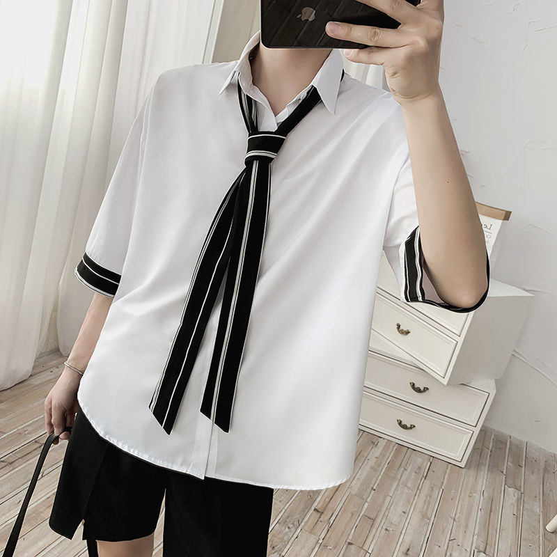 

2021 New Summer Men's Hawaiian Short-sleeved Shirt Camisa Masculina French Cuff Cotton Clothes Fashion Shirts Big Size S-5xl Ug05, Grey