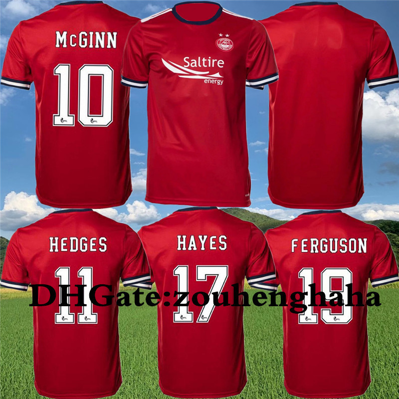 

Aberdeen HEDGES Soccer Jersey 2021 22 HORNBY HENDRY McGINN Maillots De Foot HAYES FERGUSON KENNEDY McCrorie EDMONDSON HOBAN Football Shirt Kit, Home
