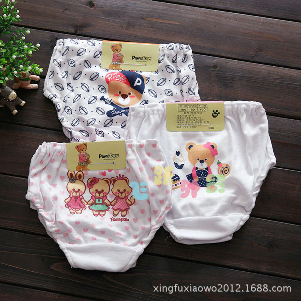 

panties Children's underwear, bread pants, white girl's cartoon briefs, sweat absorbing cotton shorts, Camo