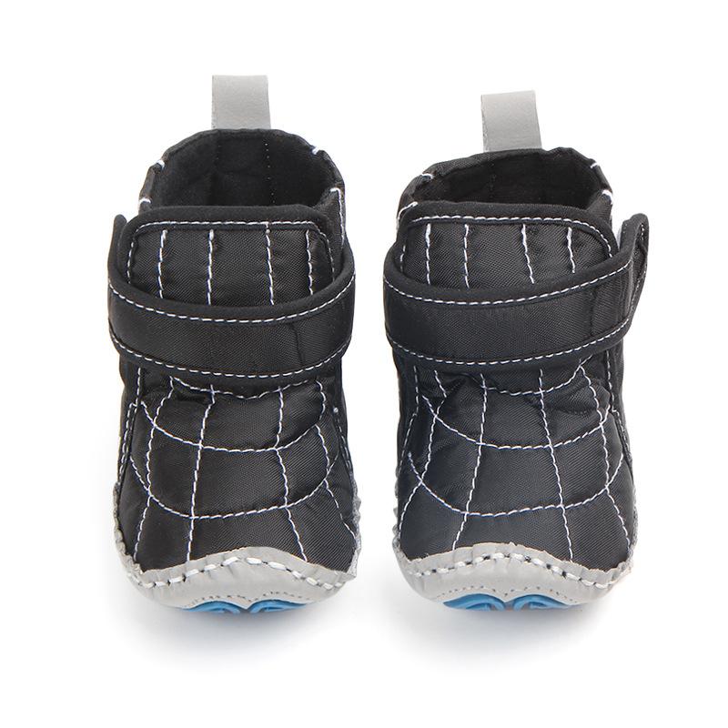 

Boots Born Prewalkers In Autumn Winter Cotton Fabric Snow Baby Crib Boy Girl Super Keep Warm Infant Toddler, Black;grey