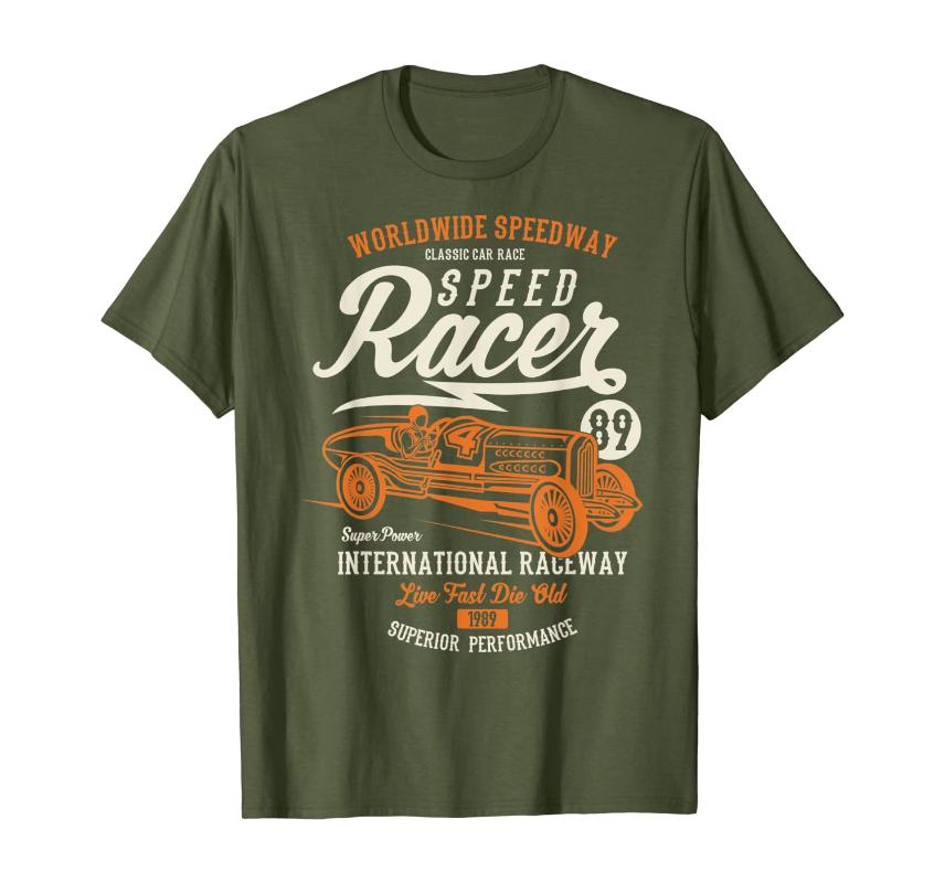 

Men' T-Shirts Classic Car Speed Racer T-shirt, A1