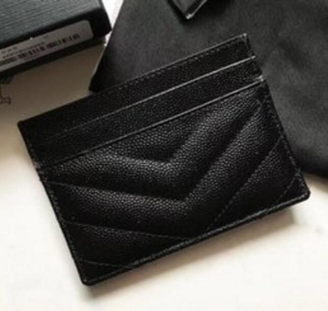 

WOMEN Card Holders Mini Wallets Lady Fashion Accessories Brand Coin Purse Elegant Black Small Leather Bags, Silver