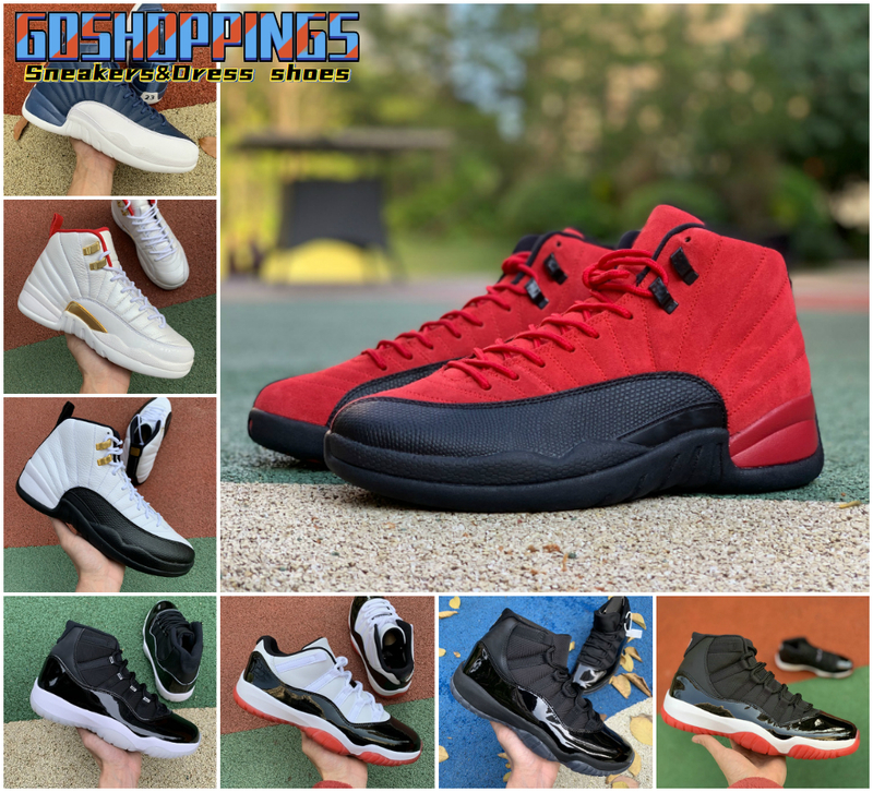 

TOP 12 Reverse Flu Game Royal Mens Basketball Shoes 12s University Gold Concord Taxi OVO White Retroes Playoffs French Obsidian UNC Blue, Box