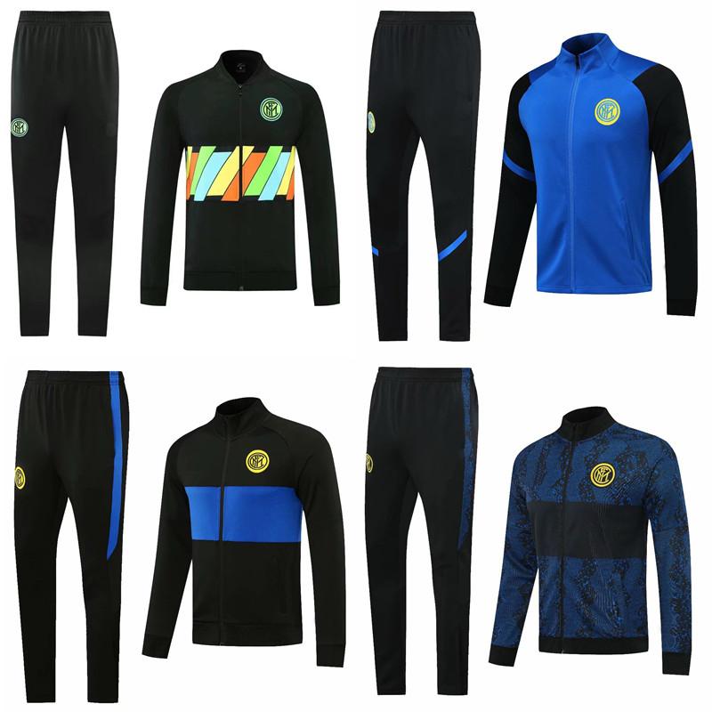 

Top 2020 LUKAKU soccer Jacket VIDAL Tracksuit 20 21 ALEXIS chandal 2021 BARELLA LAUTARO Soccer Jersey training suits sports wear, Black;yellow