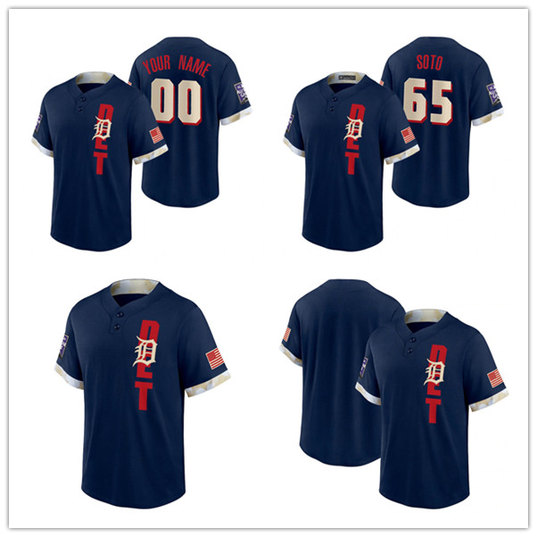 

Tigers Gregory Soto Navy Detroit 2021 All-Star Game Replica baseball Jersey
