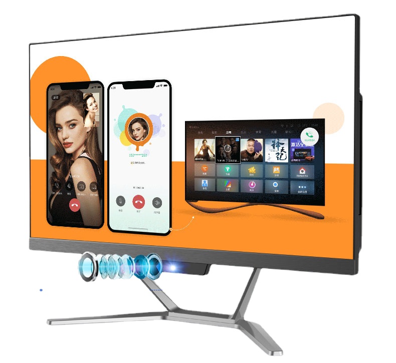 

21.5/23.6/27 inch lcd monitors with CPU i5/i7 RAM 2GB/8G/16GB SSD 1TB All in one desktop computer pc with cam