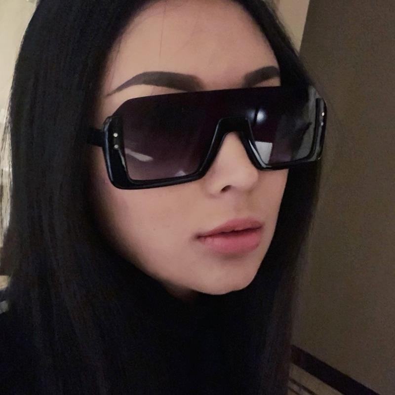 

Sunglasses Semi-rimless Women 2021 Oversized Fashionable Street Style UV400 Shades Eyewear Gafas De Sol Mujer