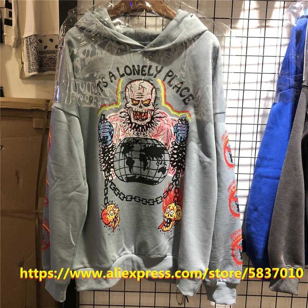 

Hold The Gate Hoodies Men Women A Lonely Place Hoodie Swallow The Hate Pullovers Kanye West Sweatshirts Asian Size Kardashian X0602