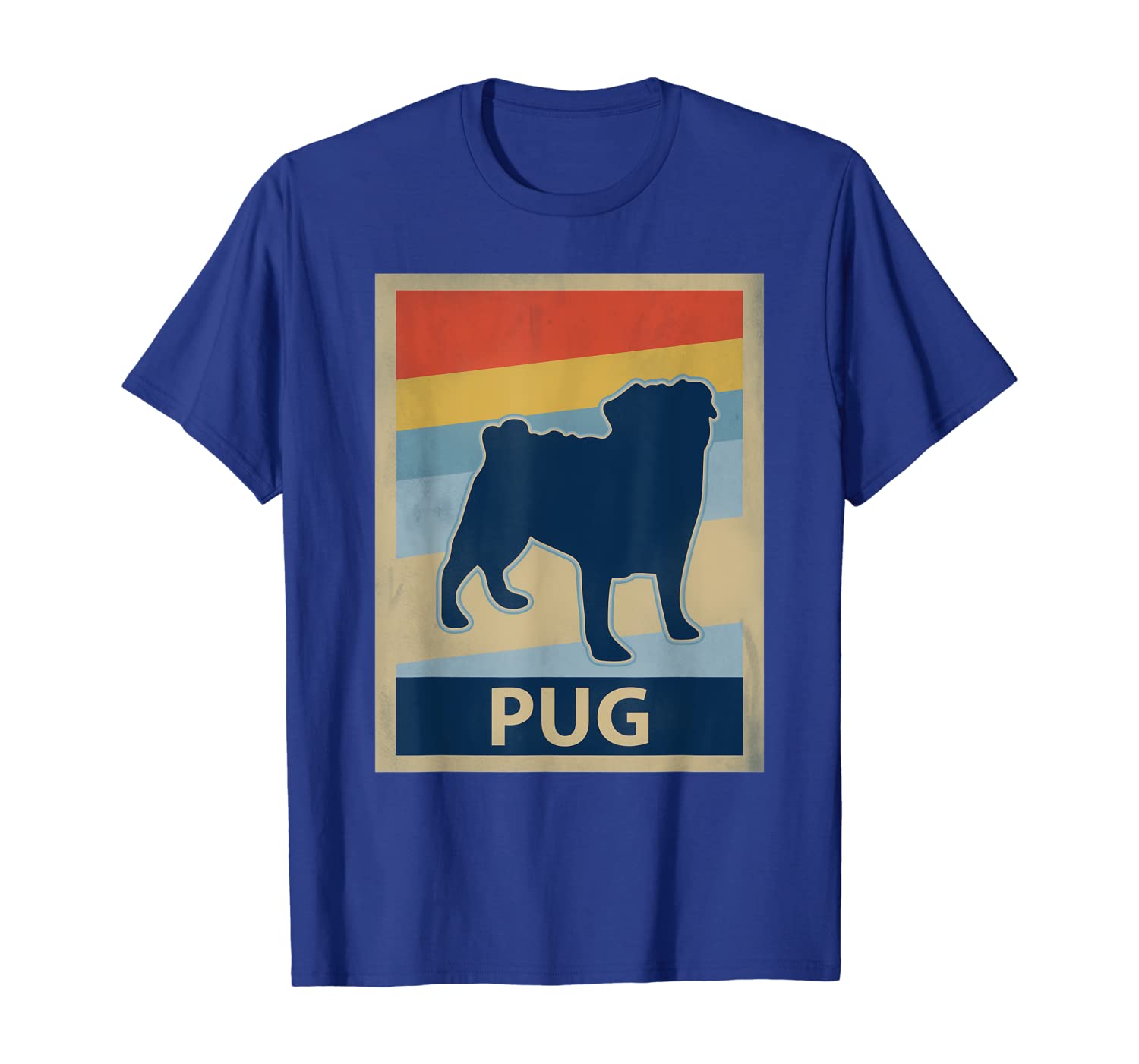

Vintage Pug T-Shirt, Cute Pug Dog Lover T Shirt, White;black