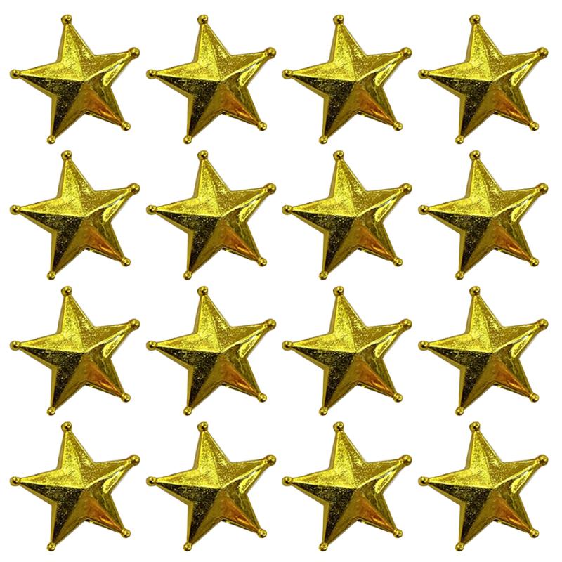 

Christmas Decorations 50pcs Tree Decoration Toppers Golden Star Mini Xmas