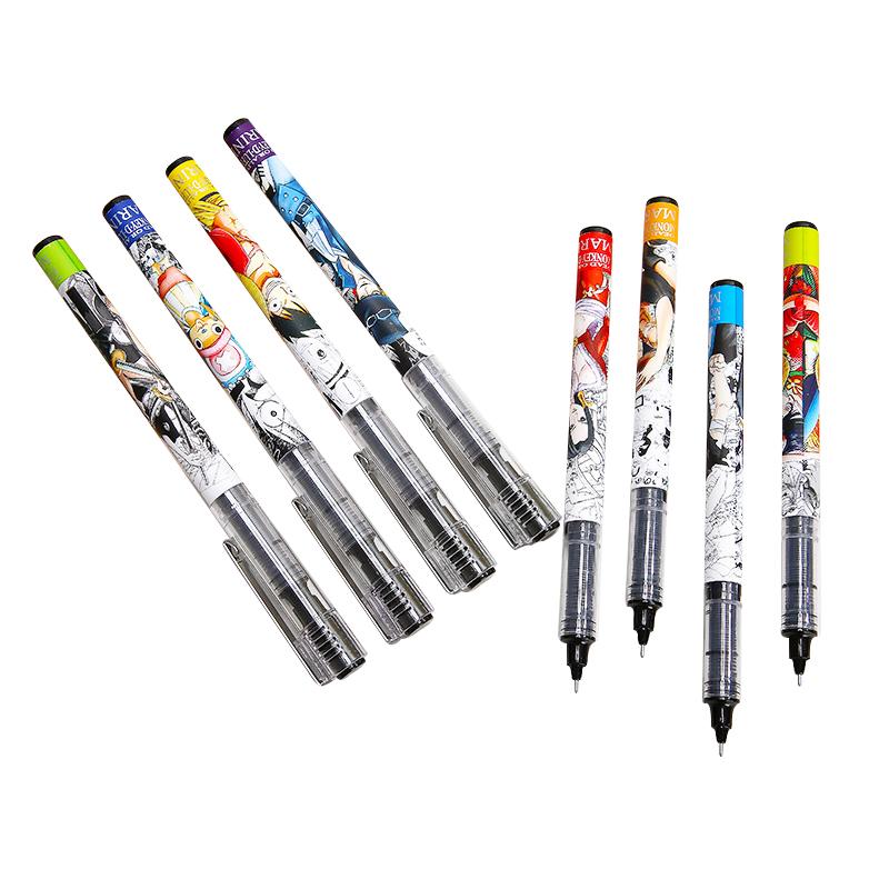 

Cartoon Anime Series Gel Pens 0.5mm Black Ink Refill School Office Accessories Student Exam Writing Stationery Supplies Gift