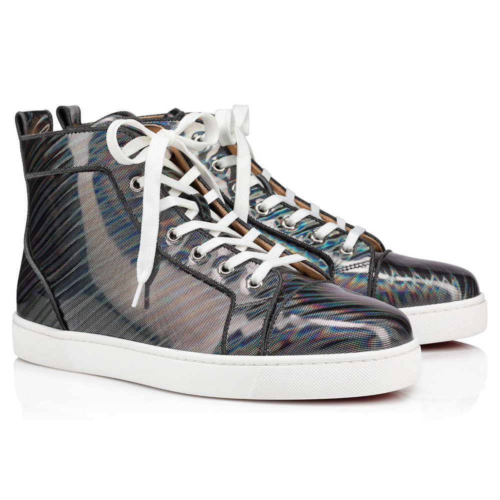 

Luxury Famous High Tops Red Bottom Shoe Loui Orlato Flat Classic Casual Men Women Elastikid Leather Fashion Texture Designer Dress Sneakers Box EU 35-47, #2