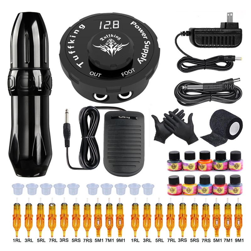 

Professional Tattoo Machine Set Rotary Tattoo Pen With Cartridges Needles Permanent Makeup Machine For Tattoo Beginner Body ArtScouts