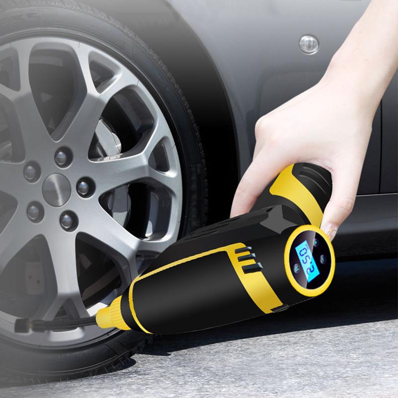 

Towel Digital LED Smart Car Air Compressor Pump Portable Handheld Accessories Tire Inflator Electric 150 PSI Repair Tool
