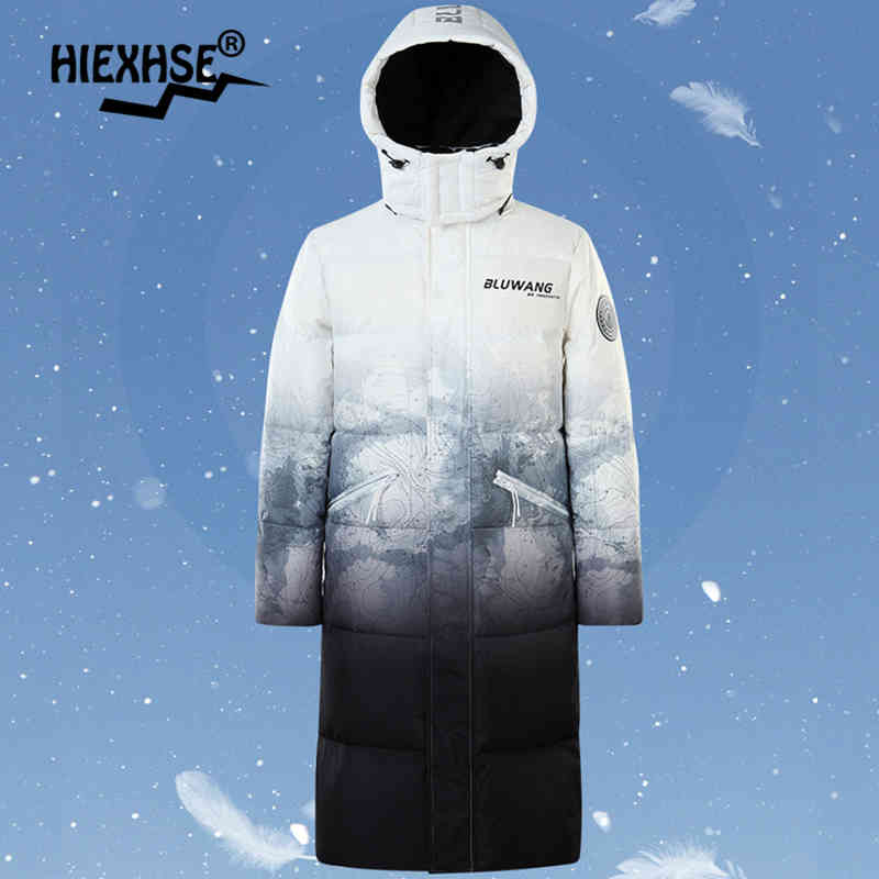 

Men's duck down et, windproof and warm coat, outdoor, white, 2021, novel, winter, 90%, Black