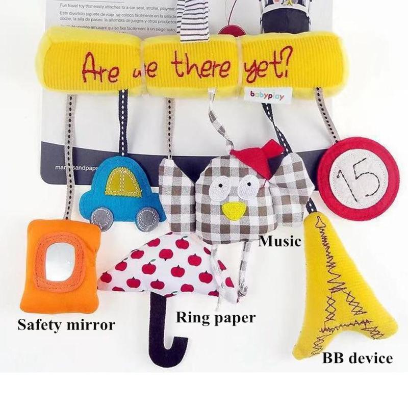 

Stroller Parts & Accessories Kuulee Baby Rattles Cartoon Educational Hand Bell Bed Soft Music Toy For Seat Safety Mirror BB Device