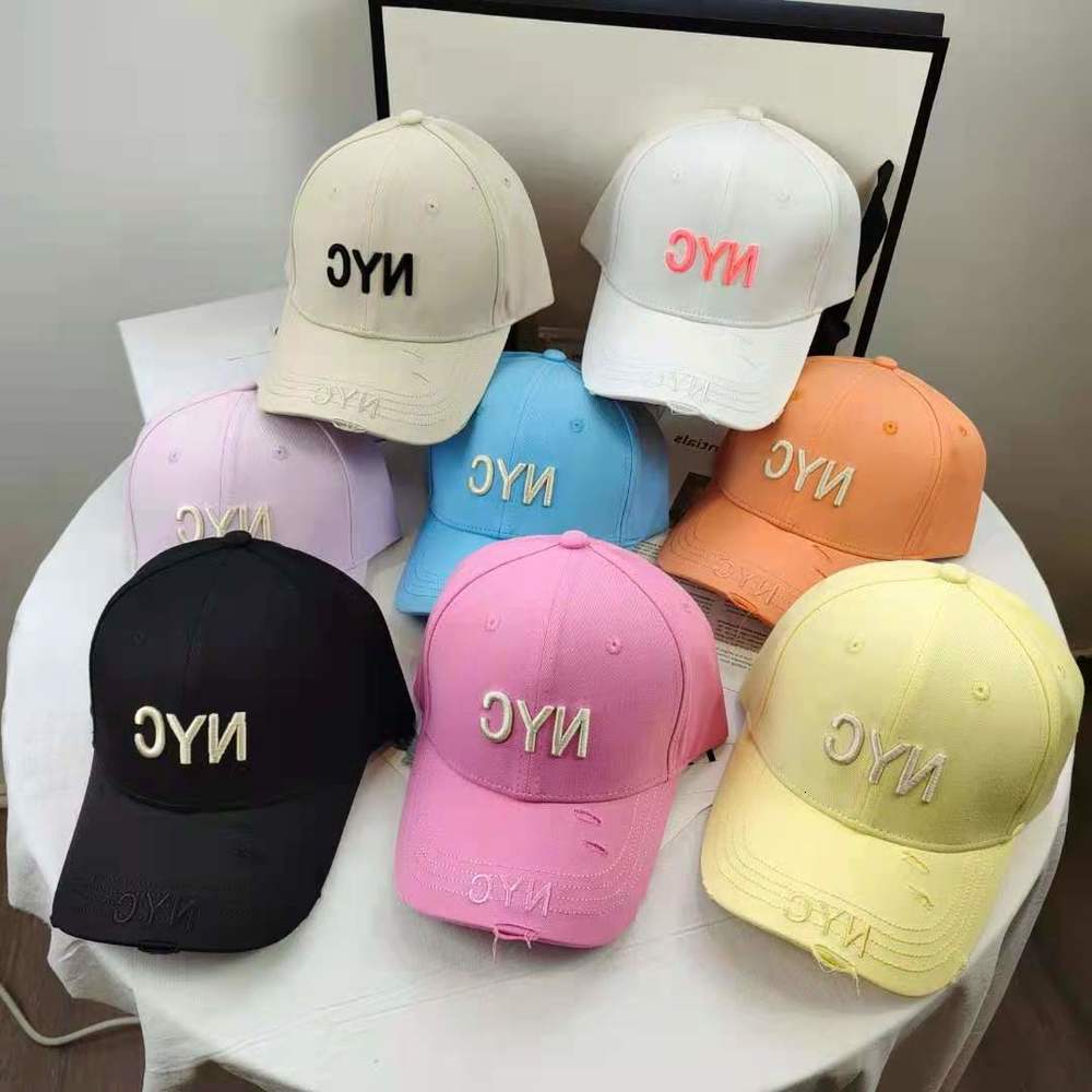 

Break NYC candy light color duck tongue hat baseball cap couple Han Xian face Xiaoxia sun protection, Blue;gray