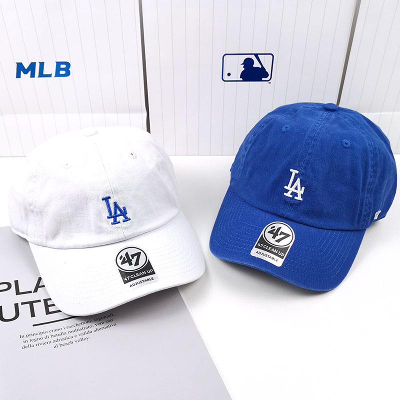 

2021 Fashion Brand Baseball Cap 47 Small Standard Soft Top Cotton Korean Style Peaked Cap Tide Brand Mens and Womens Sun Hats All-Matching H, Blue;gray