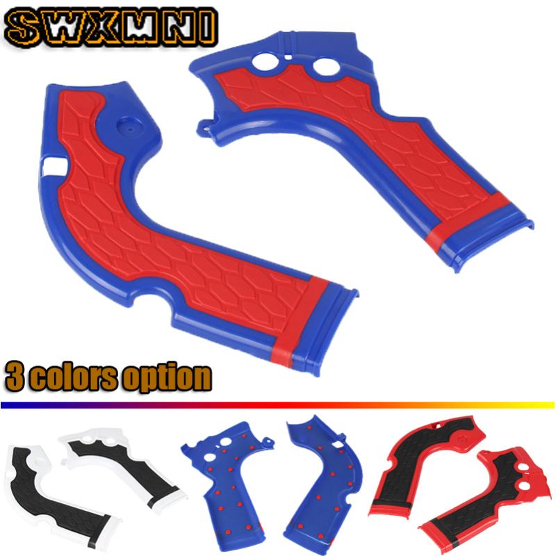 

Parts 3 Color Motorcycle X-Grip Frame Guard Protection Cover For CRF250R 2014-2021 CRF450R 2013-2021 MX Motocross