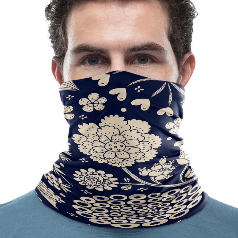 

Scarves Geometric Love Flower Leaf Plant Art Neck Gaiter Magic Scarf Mens Ladies Rectangular Hijab Custom