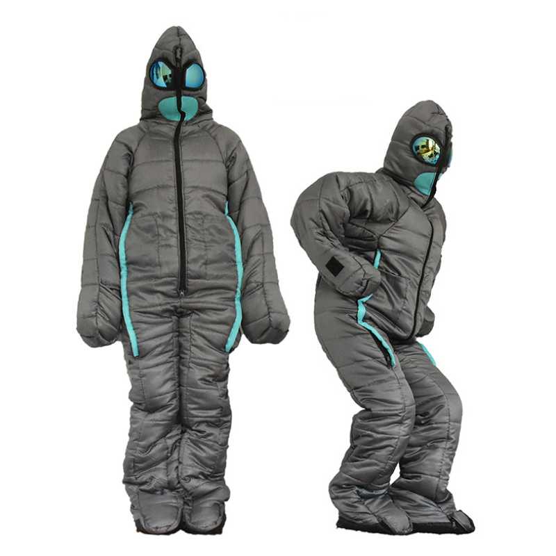 

Sleeping Bags Walking Bag Humanoid Camping Winter Mummy Fishing Tent Compression For -5 Celsius To 5
