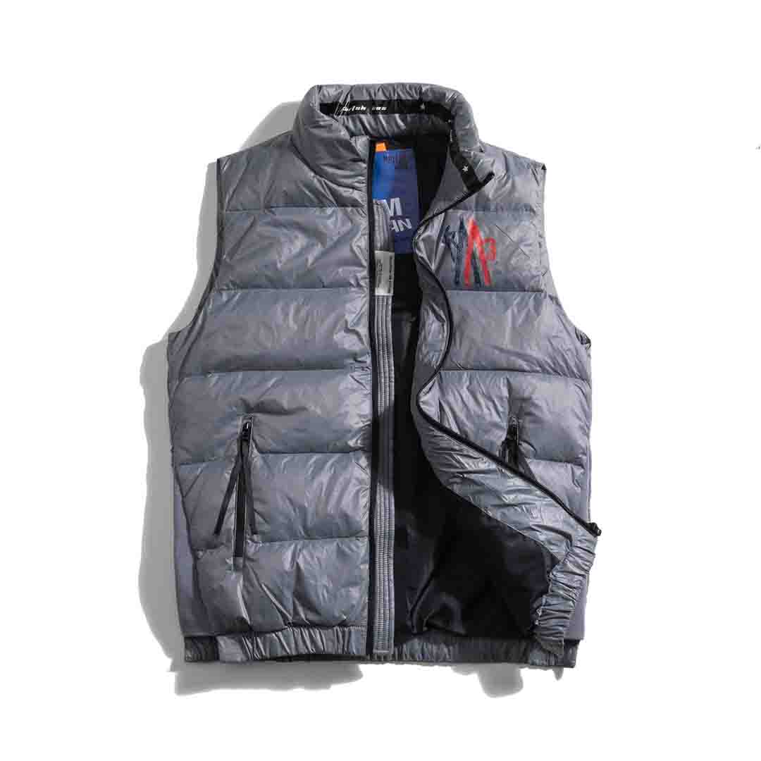 

Mens Designer Down Vests Clothing France Brand Winter New Style Hooded Vest And Down Jacket For Fashionable Waistcoat, Gray