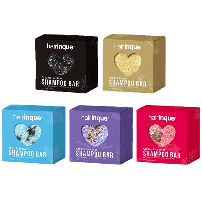 

5 PCS Natural Solid Shampoo Bar for Hair Care Growth Anti Hair Fall Oil-Control Prevent White Hair Handmade Vegan Shampoo Soap