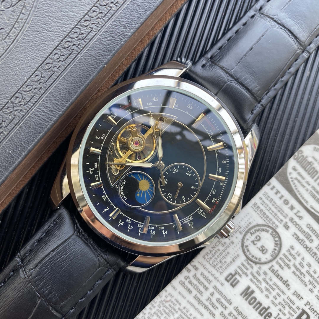 

2021 luxury men's watch big flywheel automatic mechanical watches designer wristwatch Top brand stainless steel leather strap