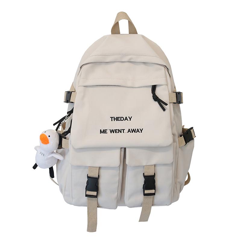 

Backpack Tooling Style Women's Backpacks Large Capacity School Bags For Teens Korean Harajuku Female Woman Multi-pockets
