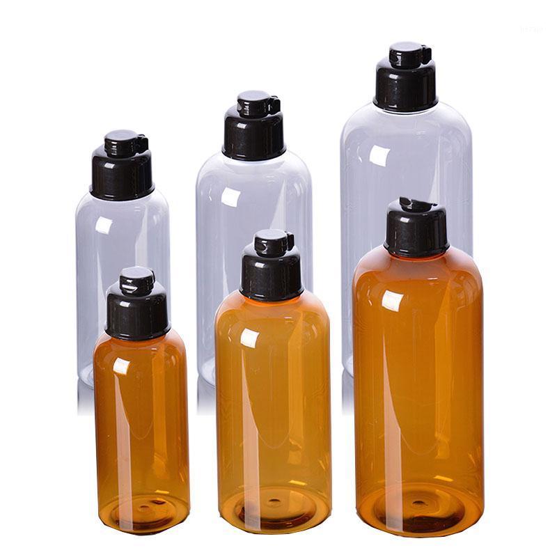 

Storage Bottles & Jars 100ml200ml300ml Pet Plastic Amber Dew Cosmetic Jingle Cap Packaging Bottle Perfume Body Soap Shampoo Moisture Bottlin