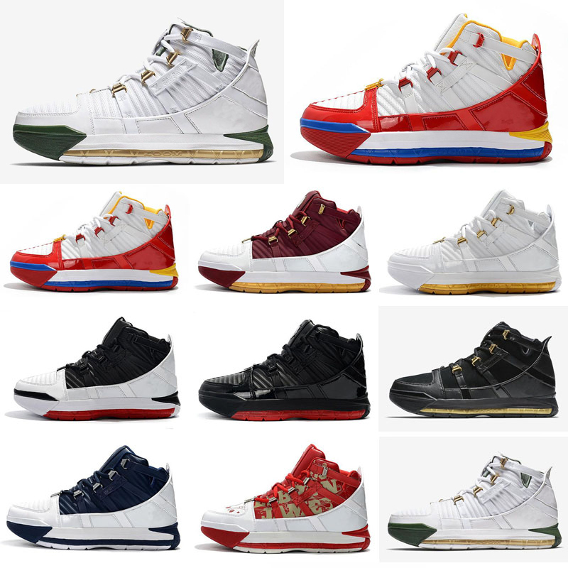 

Jumpman III 3 Mens basketball shoes for sale MVP Christmas BHM Oreo youth kids boys 16 sneakers Basketball Shoes, As photo 9