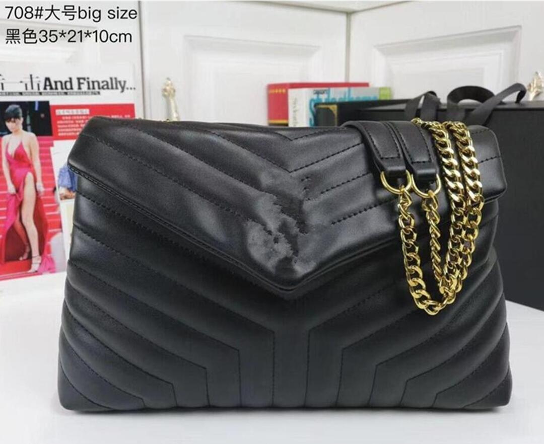 

designer handbags square fat chain bag real leather women's bag large-capacity shoulder bags high quality quilted messenger bag, Red