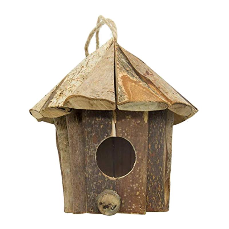 

Wooden Bird House Nest Handmade ,Cozy Resting Place For Birds,Provides Shelter From Cold Weather,Eco-Friendly Cage Out Cages