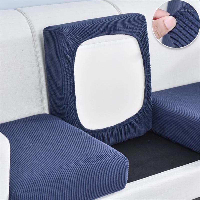 

Chair Covers Furniture Protective Cover Jacquard Thickened Sofa Cushion Corner Elastic Solid Color