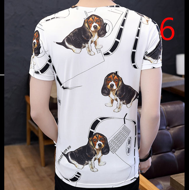 

2021 Summer New Short-sleeved T-shirt Men Mercerized Cotton Thin Solid Color Business Casual Men's Clothing 265x, 19