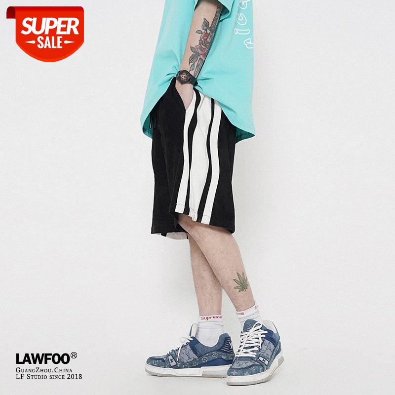 

LawFoo national men's clothing letter embroidery sports five-point pants casual shorts #8D0v, Black