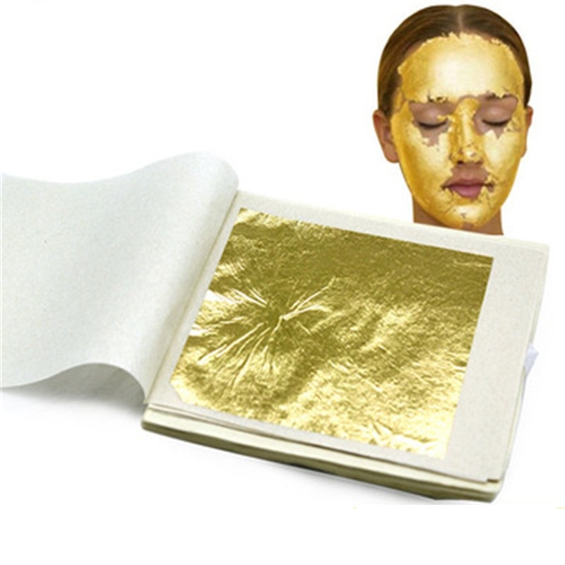 Красота для красоты золотая фольга маска для лица для лица золота, содержание золота 98 настоящая золотая фольга 9.33 золотая фольга красота для лица
