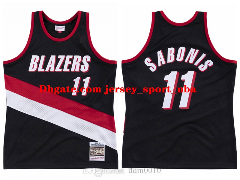 

Men Swingman Jersey Portland Trail Road 1999-00 Arvydas Sabonis